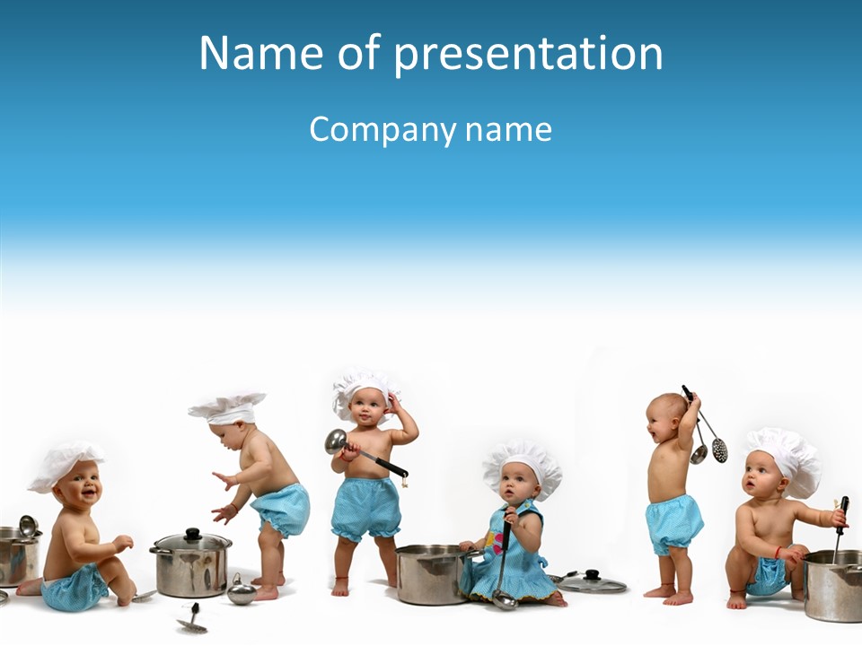 Supper Spoons Cook PowerPoint Template