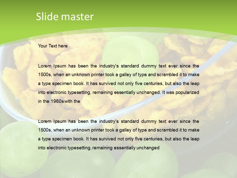 Bread Carrot Corn PowerPoint Template