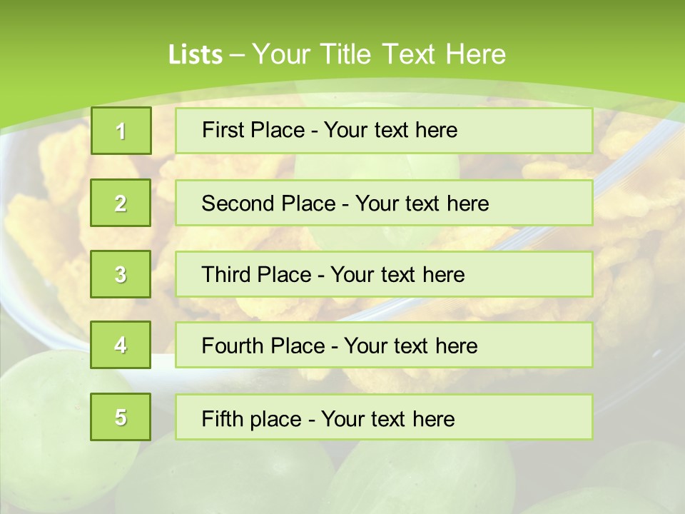 Bread Carrot Corn PowerPoint Template
