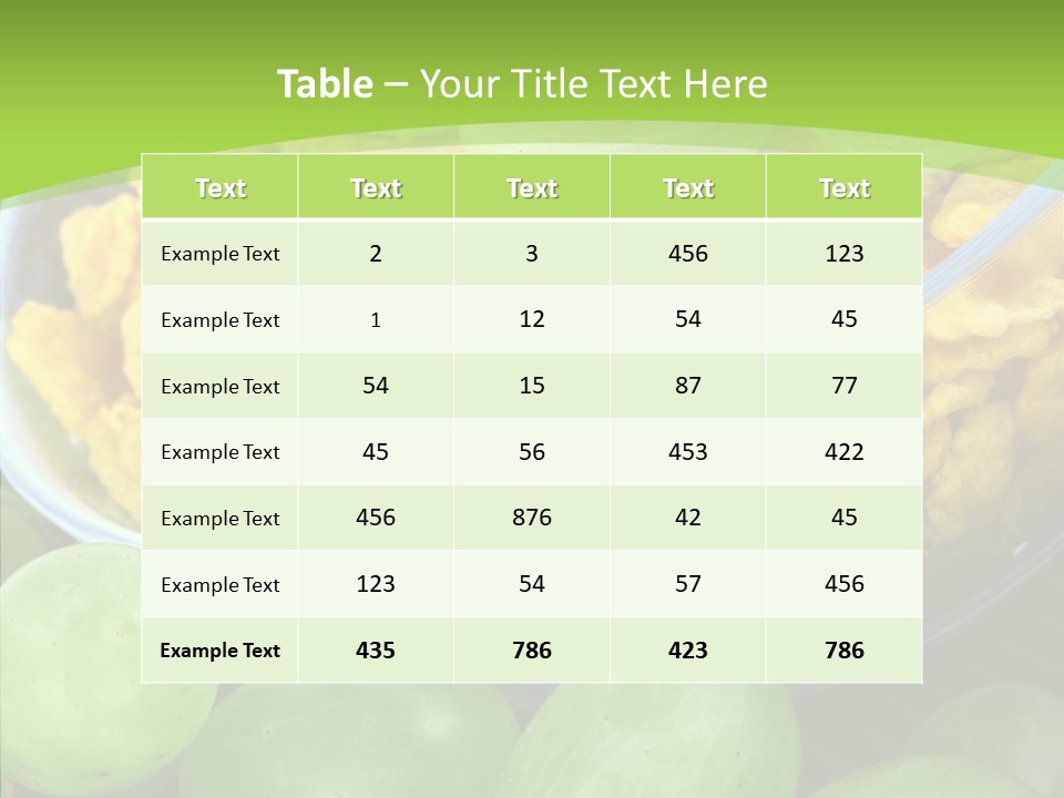 Bread Carrot Corn PowerPoint Template