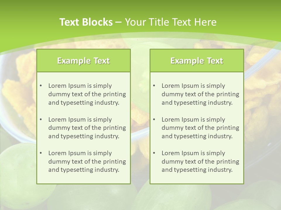 Bread Carrot Corn PowerPoint Template