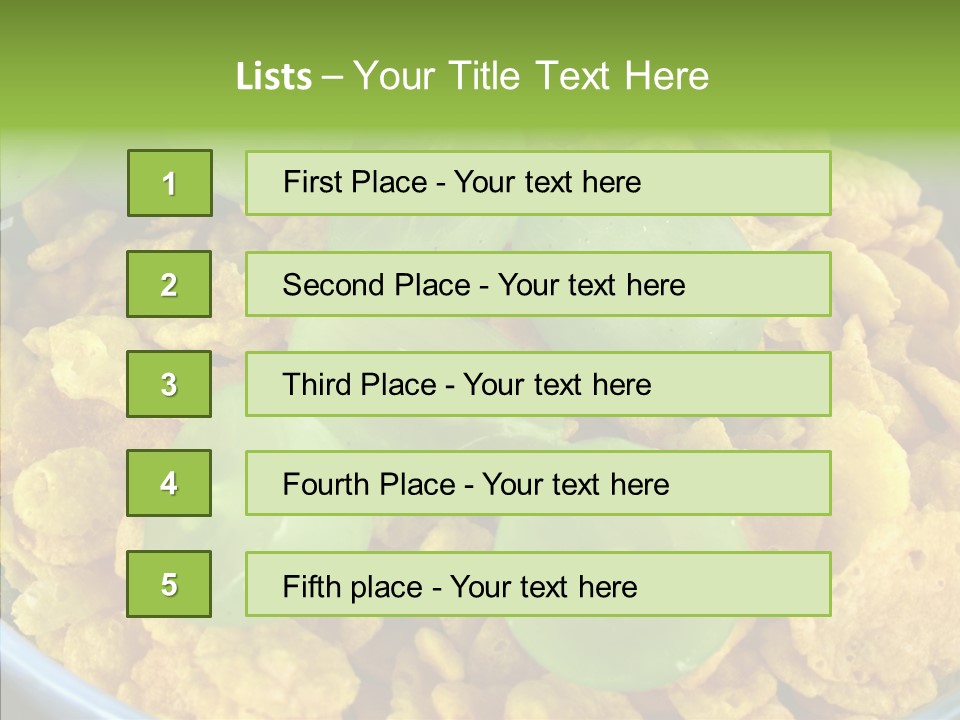 White Food Breakfast PowerPoint Template