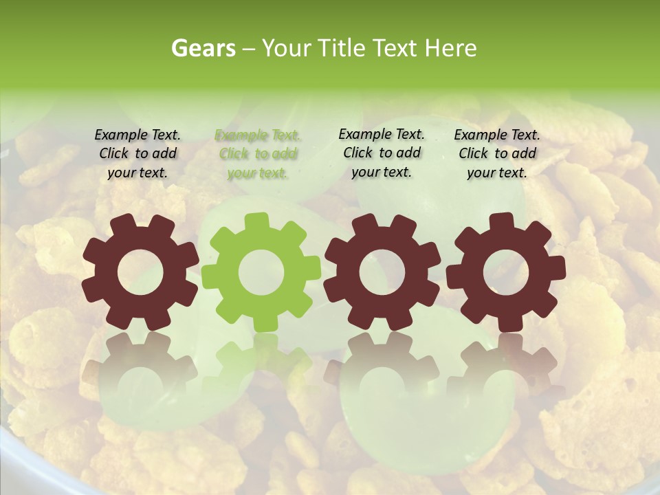 White Food Breakfast PowerPoint Template