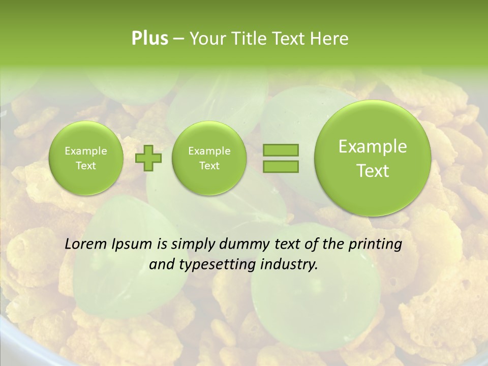 White Food Breakfast PowerPoint Template