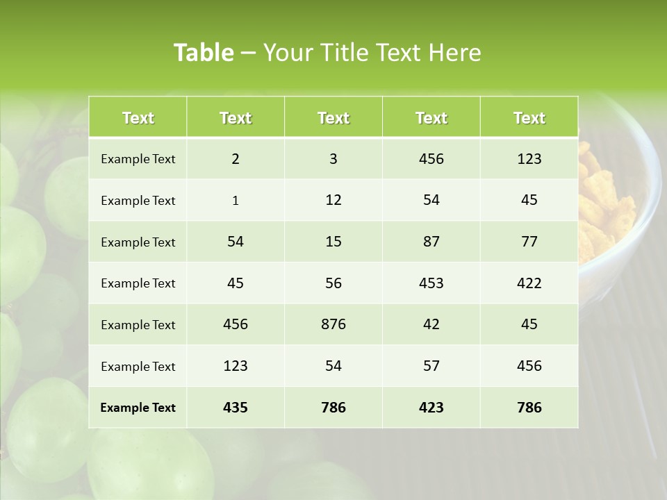 Mix Corn Protein PowerPoint Template