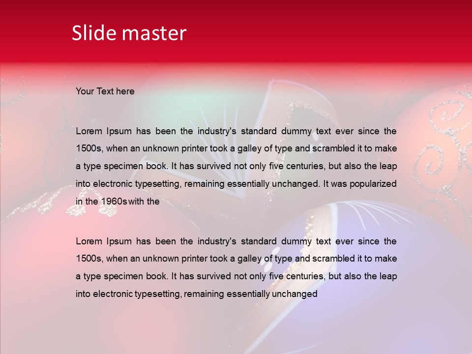 Green Balls Xmas PowerPoint Template