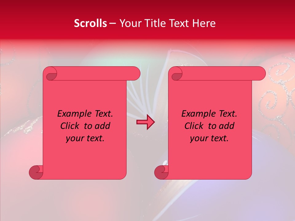 Green Balls Xmas PowerPoint Template