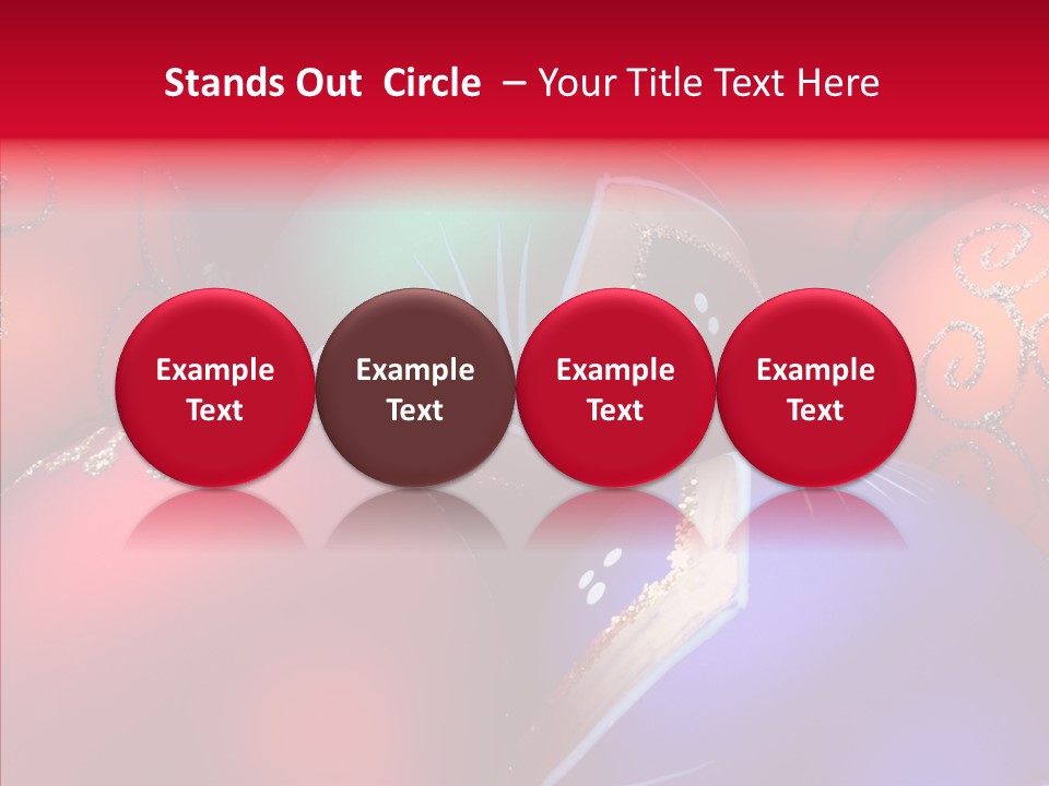 Green Balls Xmas PowerPoint Template