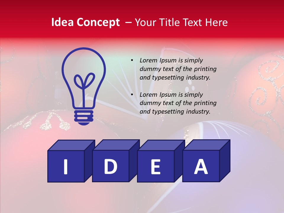 Green Balls Xmas PowerPoint Template