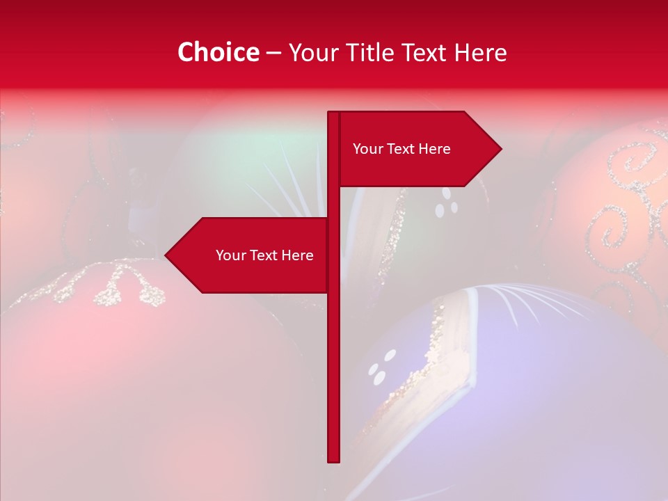 Green Balls Xmas PowerPoint Template