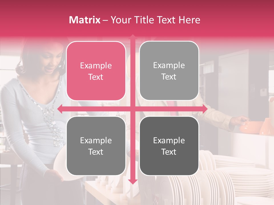 Color Dishes Couple PowerPoint Template