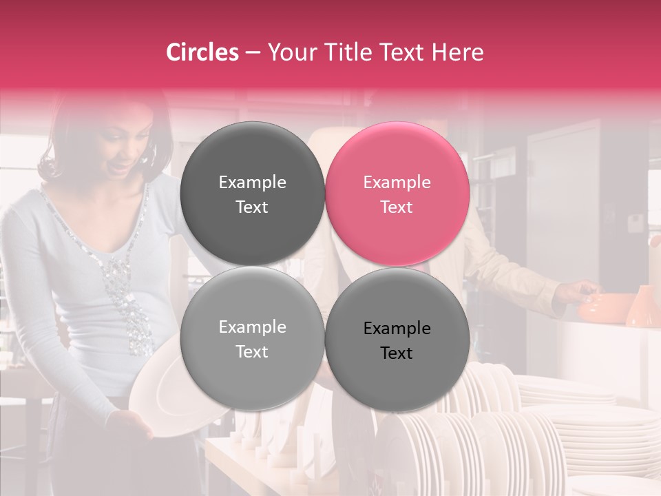 Color Dishes Couple PowerPoint Template