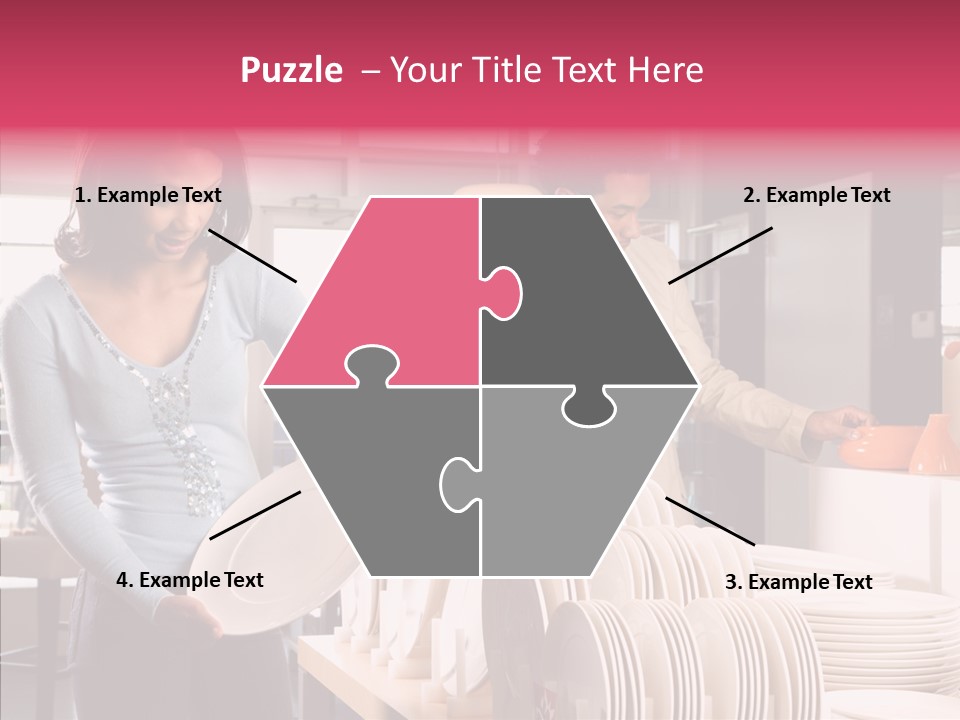 Color Dishes Couple PowerPoint Template