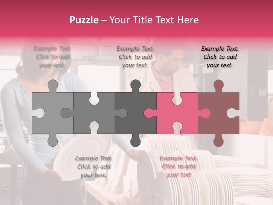 Color Dishes Couple PowerPoint Template