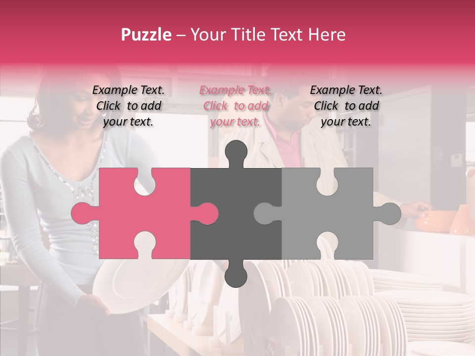 Color Dishes Couple PowerPoint Template