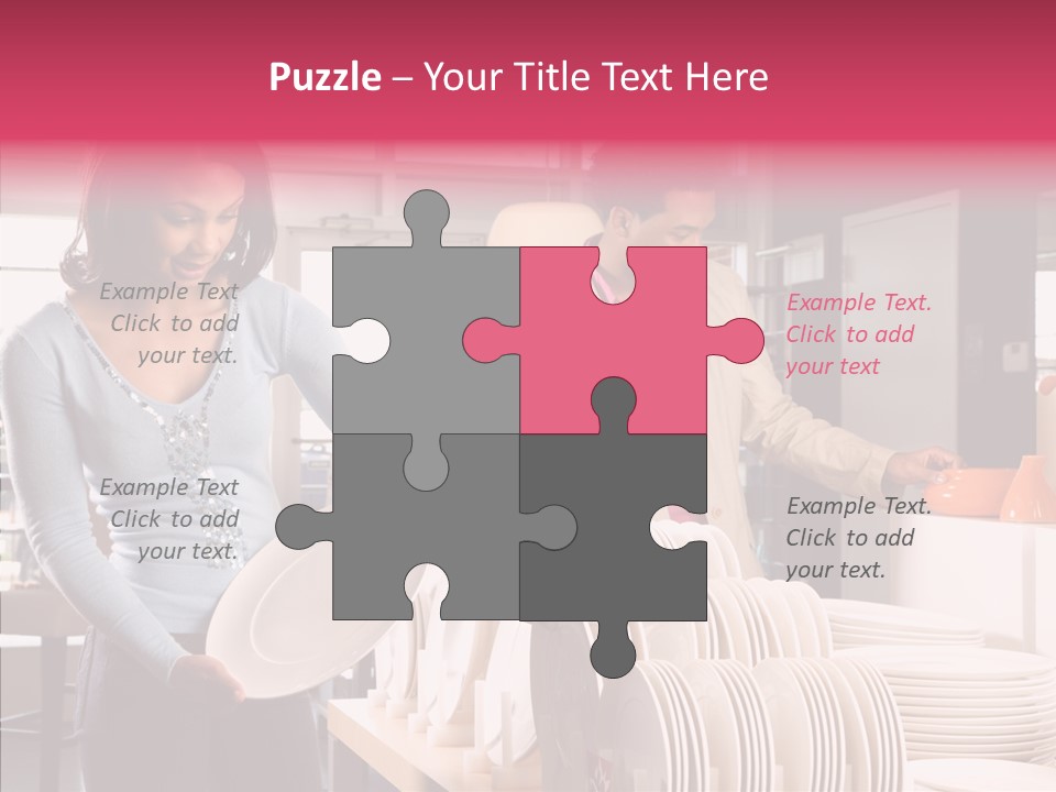 Color Dishes Couple PowerPoint Template