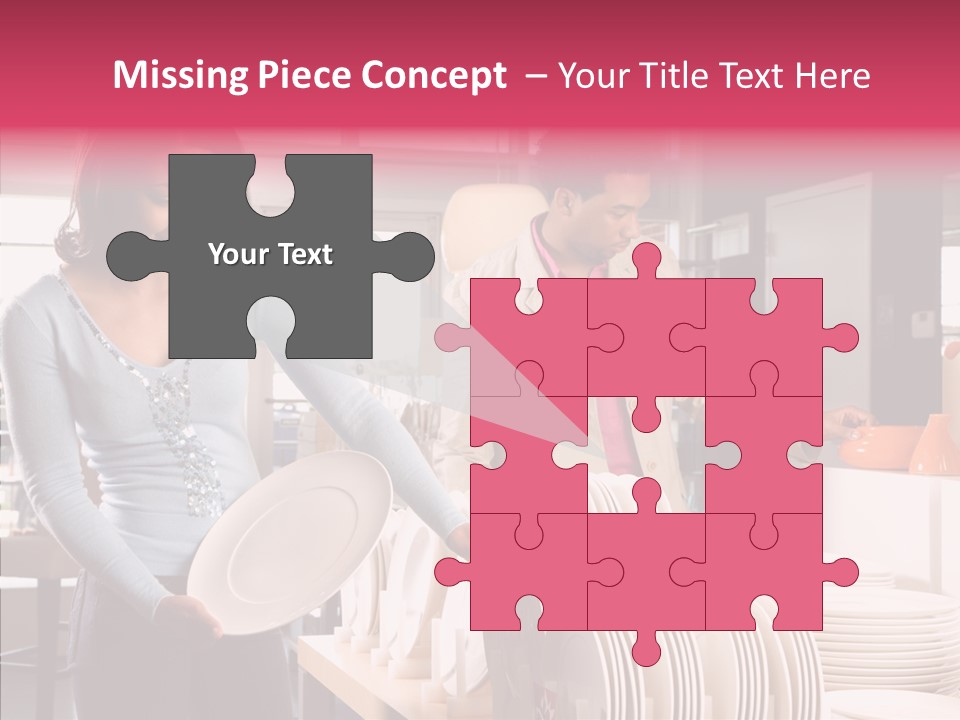 Color Dishes Couple PowerPoint Template