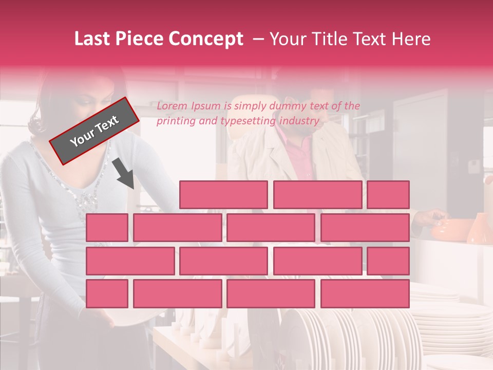 Color Dishes Couple PowerPoint Template