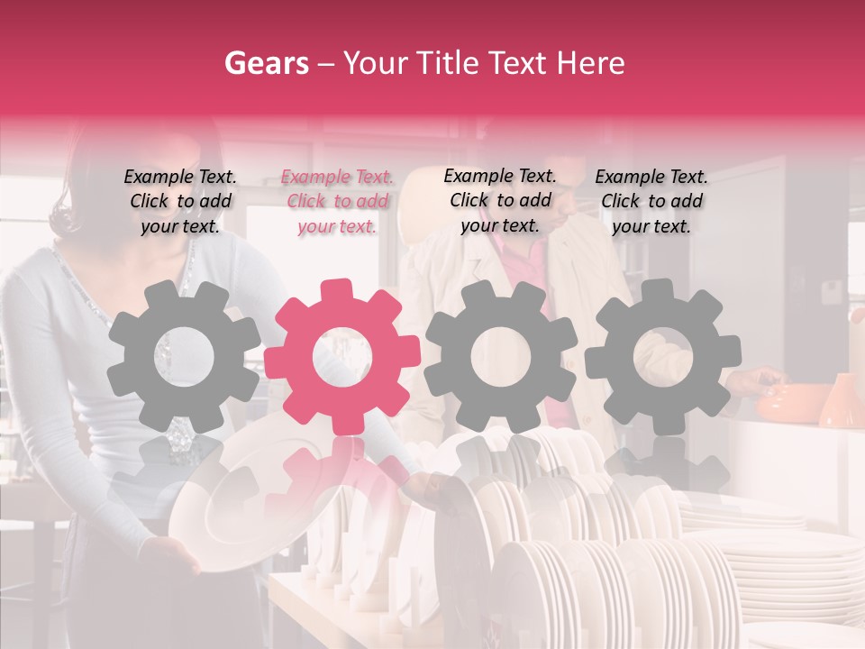 Color Dishes Couple PowerPoint Template