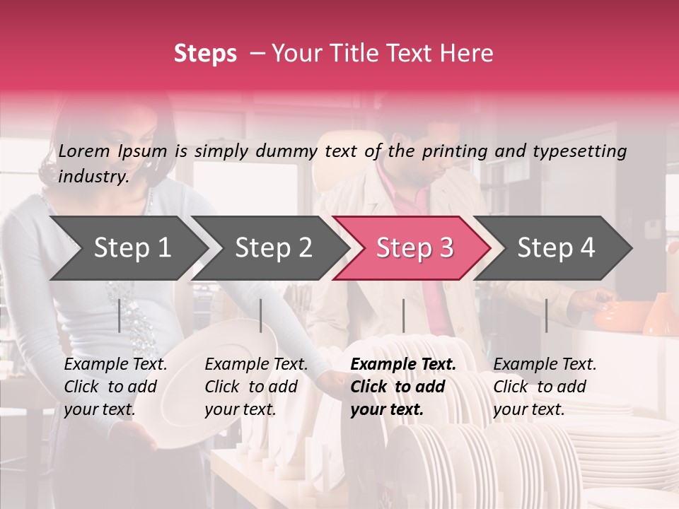 Color Dishes Couple PowerPoint Template