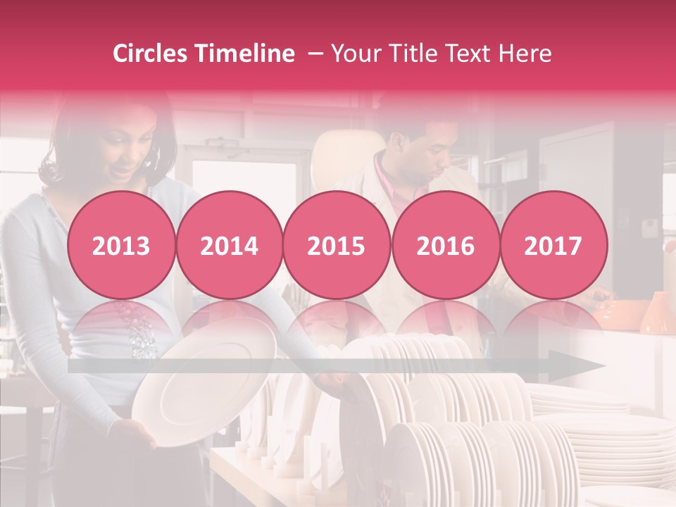 Color Dishes Couple PowerPoint Template