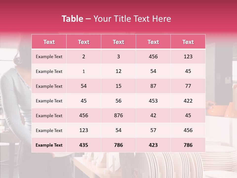 Color Dishes Couple PowerPoint Template