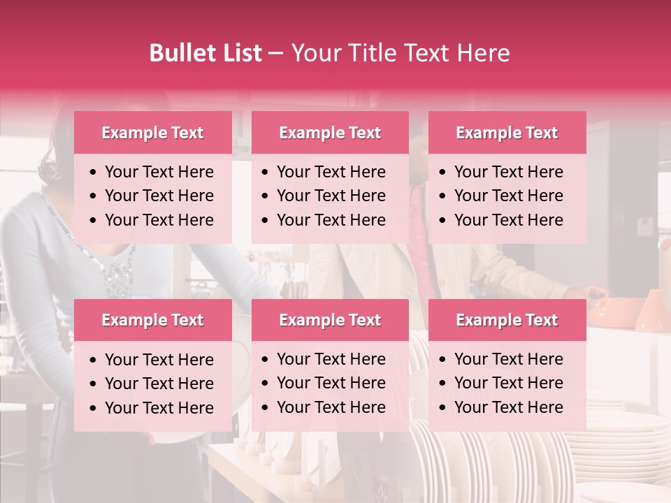 Color Dishes Couple PowerPoint Template