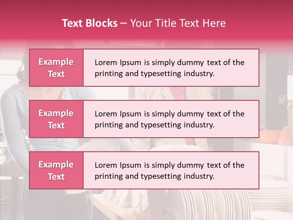 Color Dishes Couple PowerPoint Template