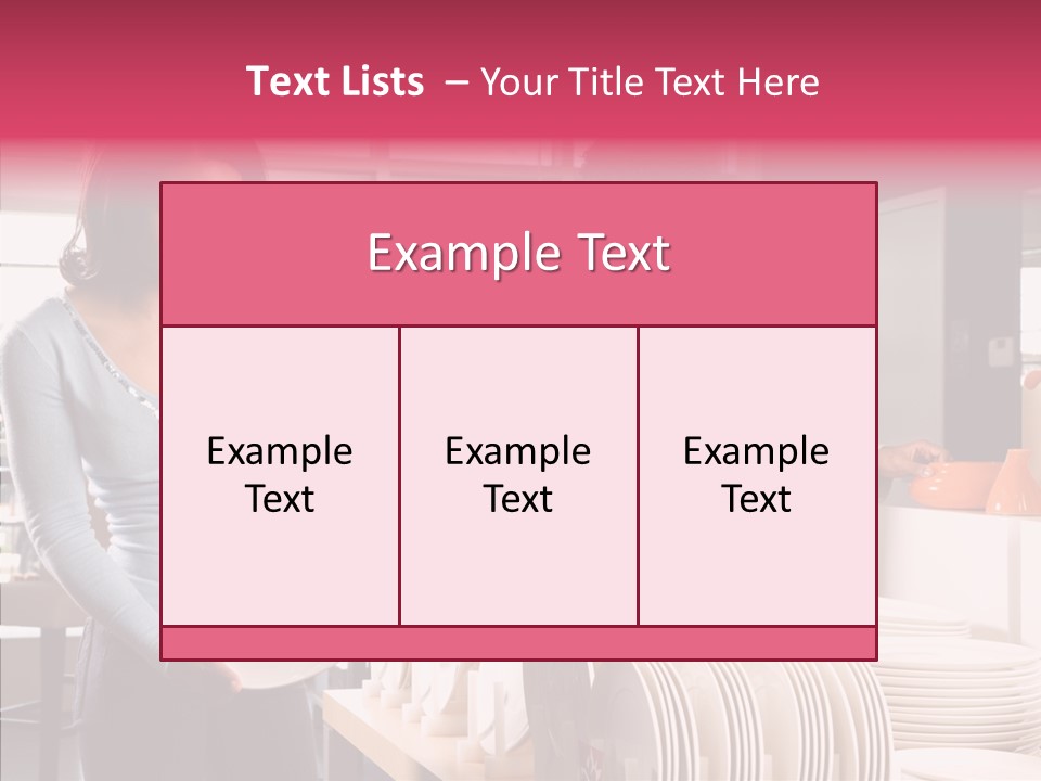 Color Dishes Couple PowerPoint Template