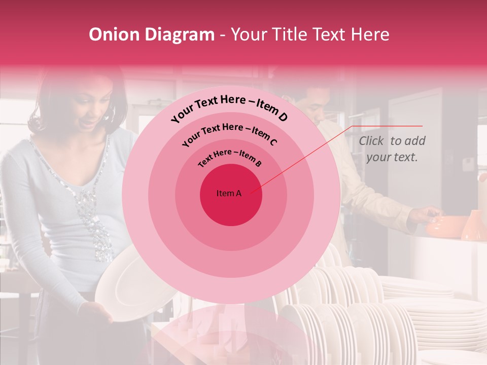 Color Dishes Couple PowerPoint Template