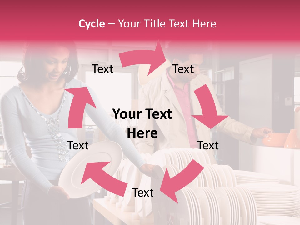 Color Dishes Couple PowerPoint Template