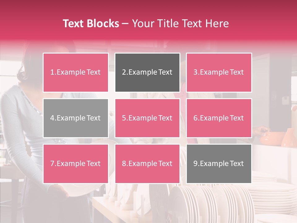 Color Dishes Couple PowerPoint Template