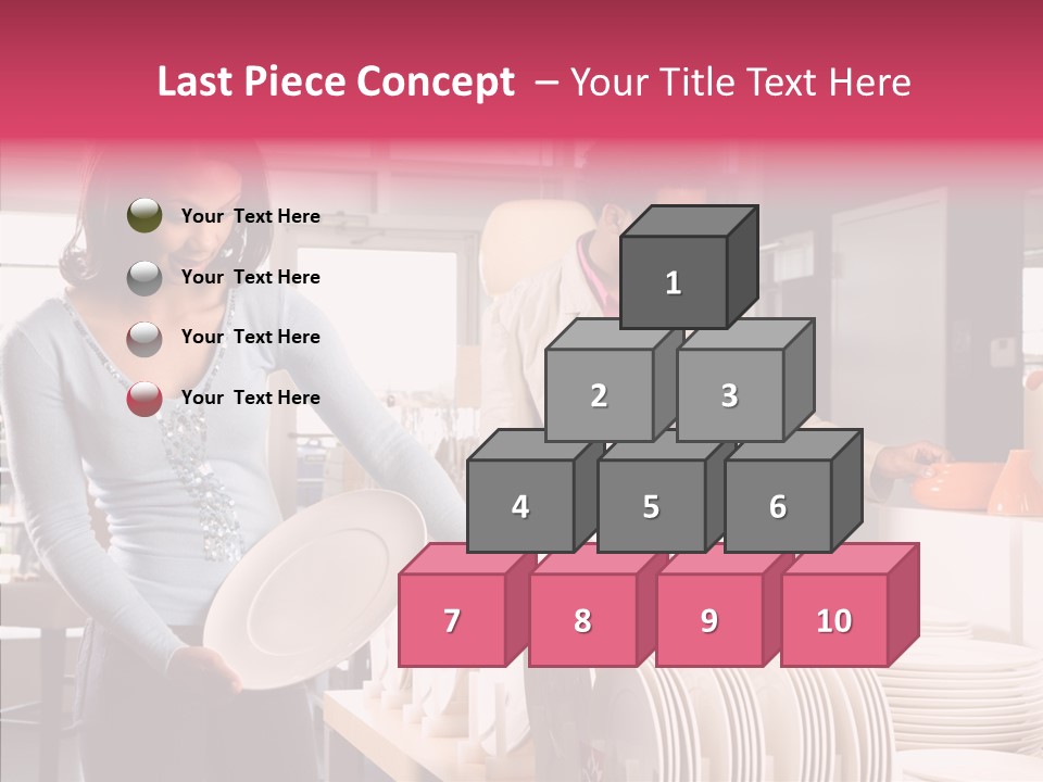 Color Dishes Couple PowerPoint Template