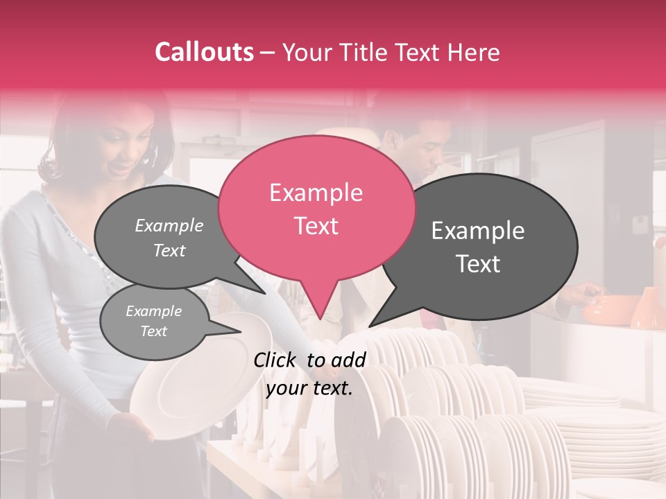 Color Dishes Couple PowerPoint Template