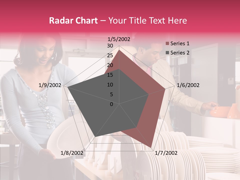 Color Dishes Couple PowerPoint Template