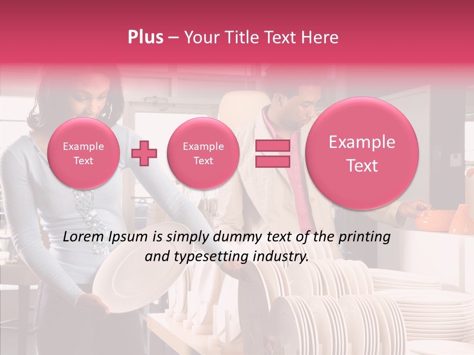 Color Dishes Couple PowerPoint Template