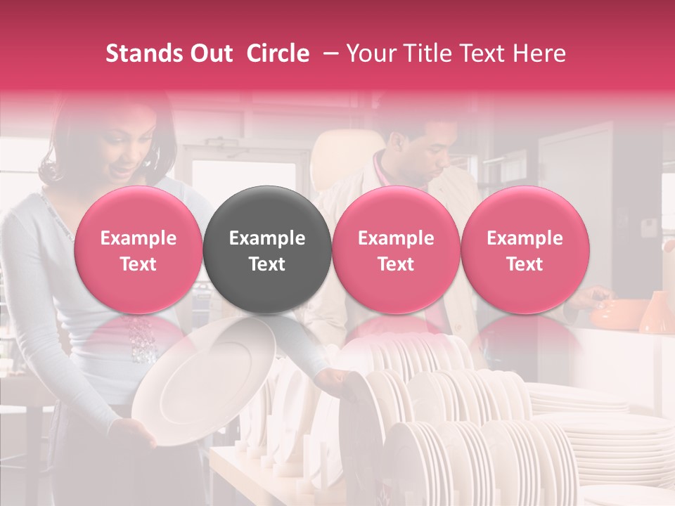 Color Dishes Couple PowerPoint Template