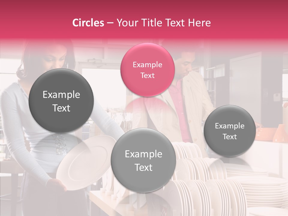 Color Dishes Couple PowerPoint Template