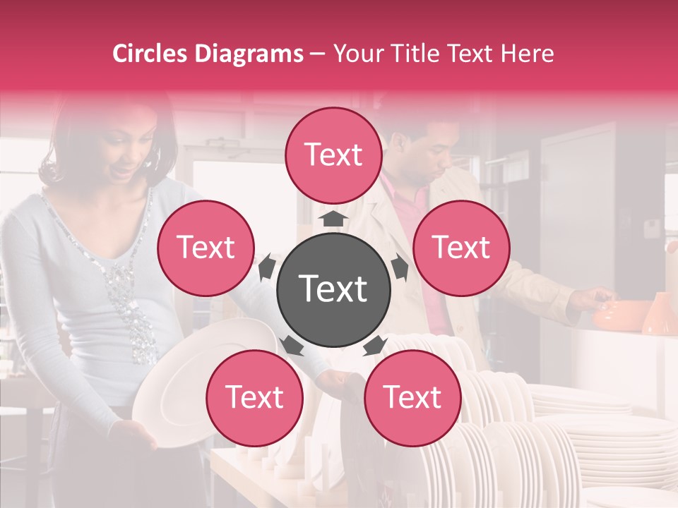 Color Dishes Couple PowerPoint Template