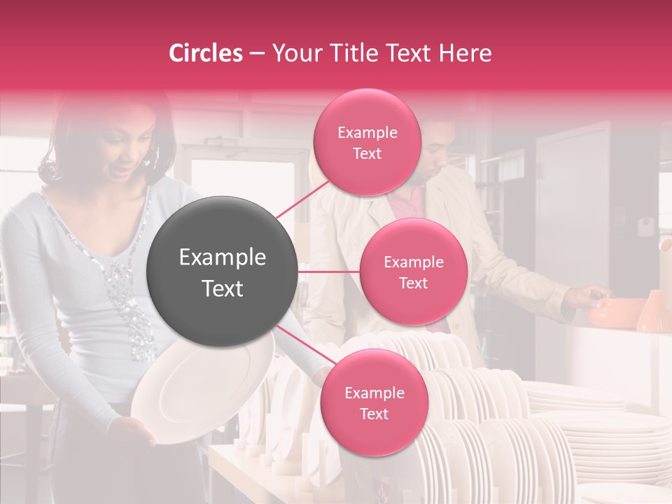 Color Dishes Couple PowerPoint Template