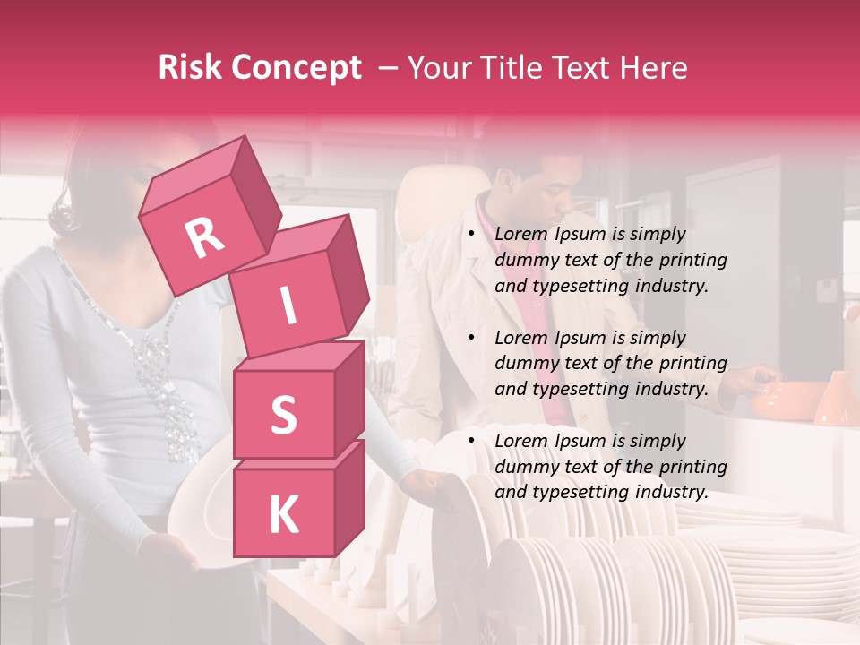 Color Dishes Couple PowerPoint Template