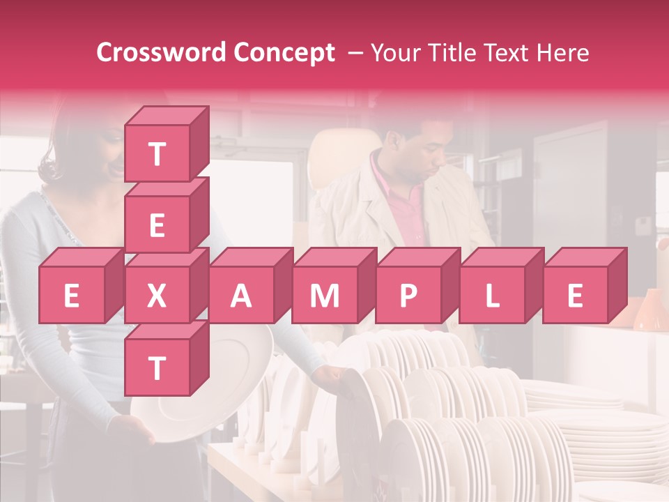 Color Dishes Couple PowerPoint Template