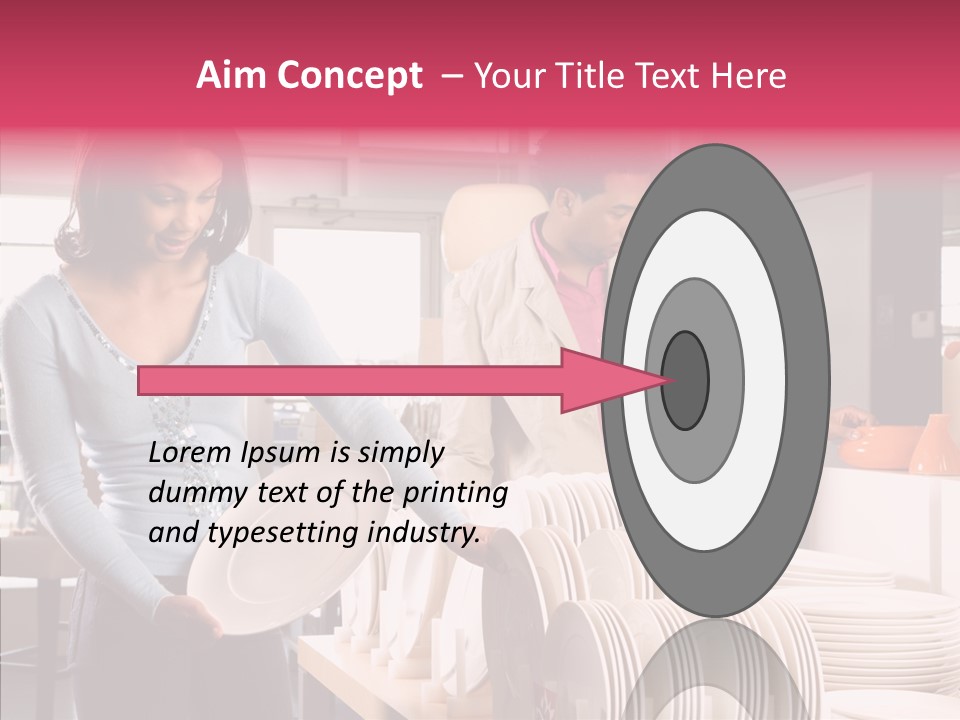 Color Dishes Couple PowerPoint Template