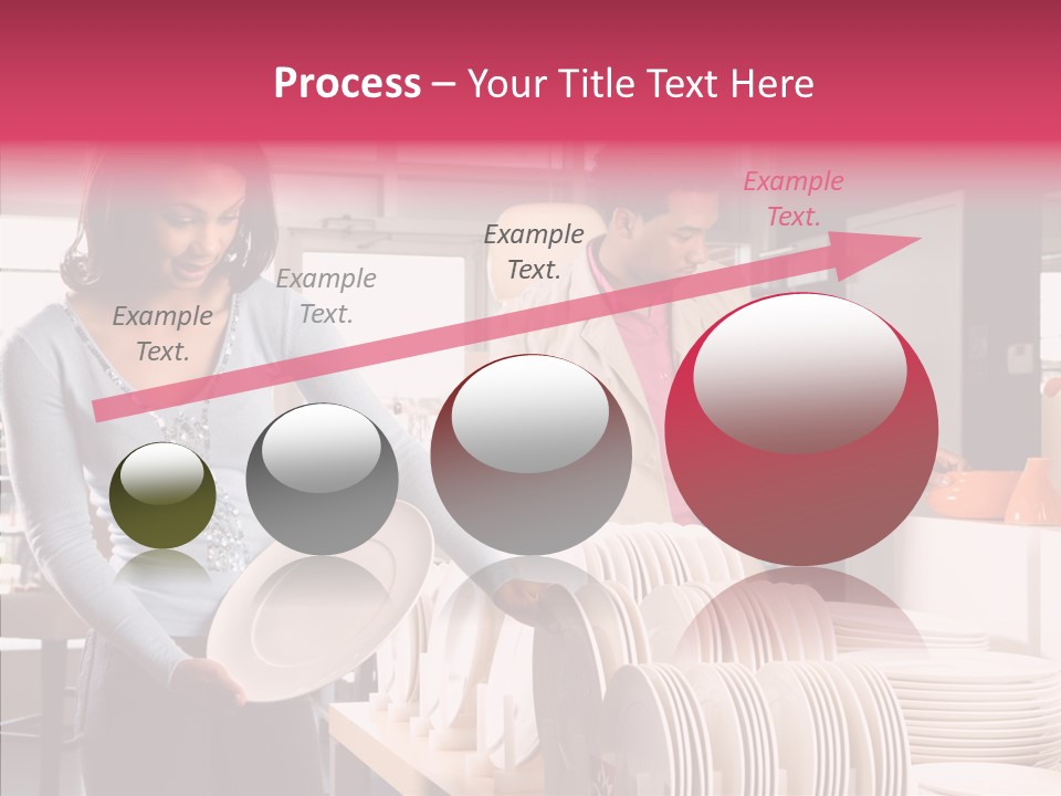 Color Dishes Couple PowerPoint Template