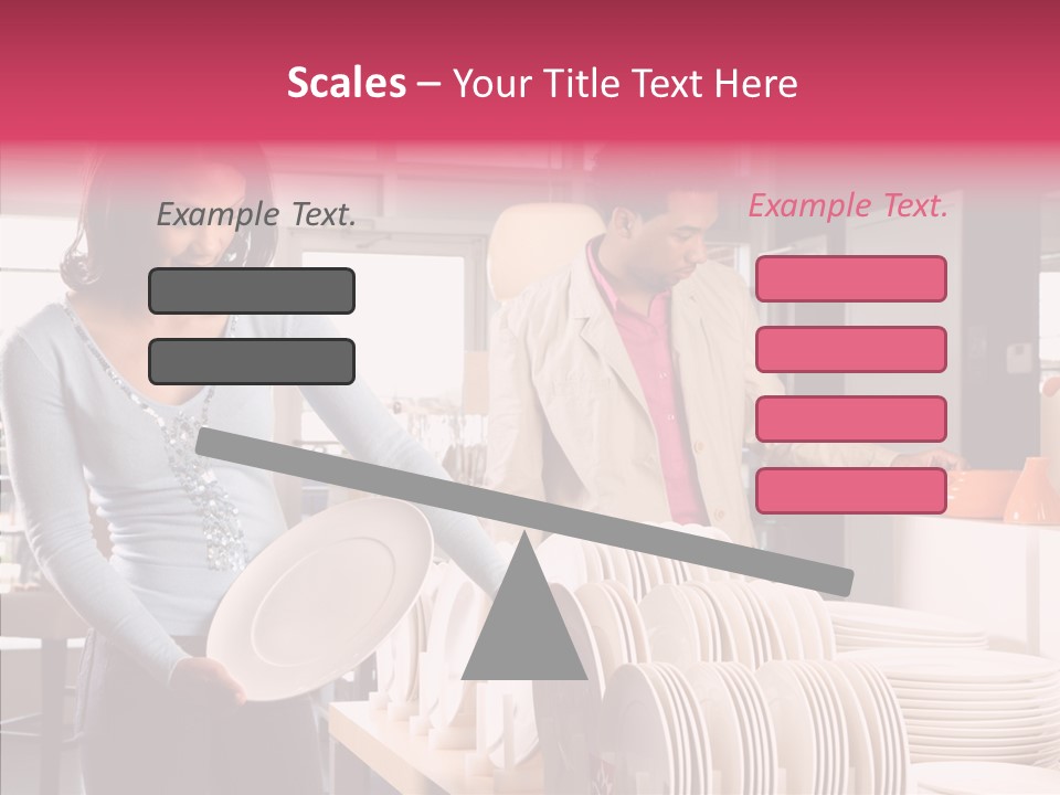 Color Dishes Couple PowerPoint Template