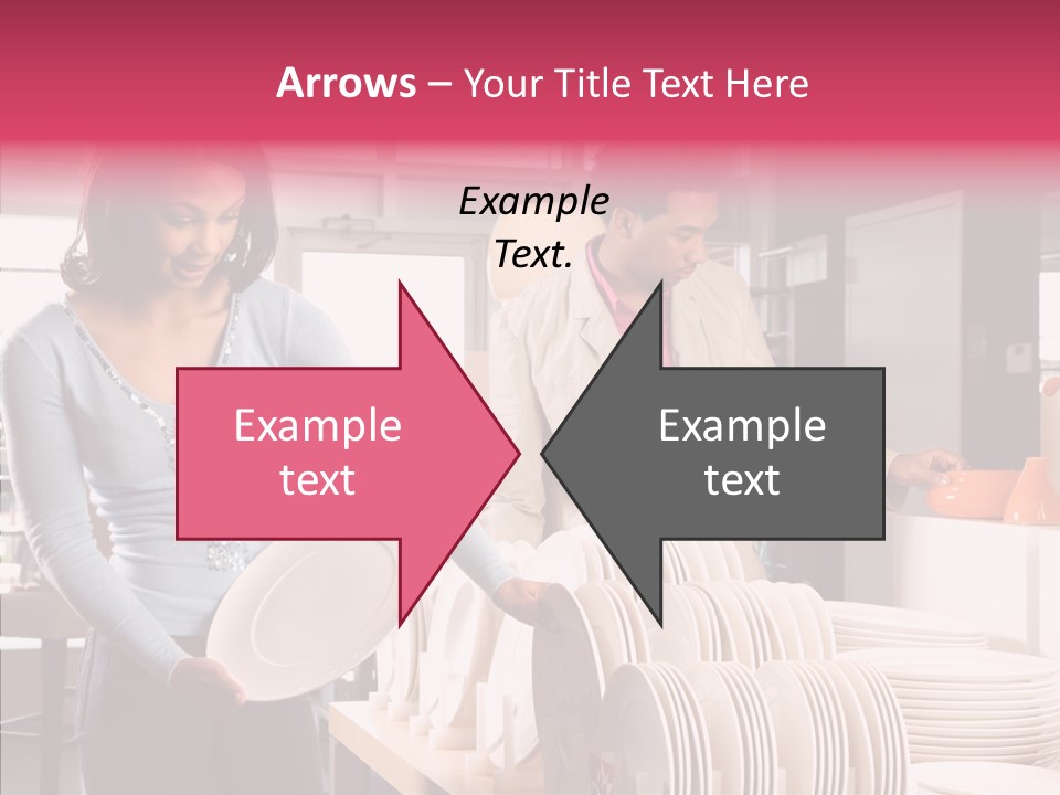 Color Dishes Couple PowerPoint Template