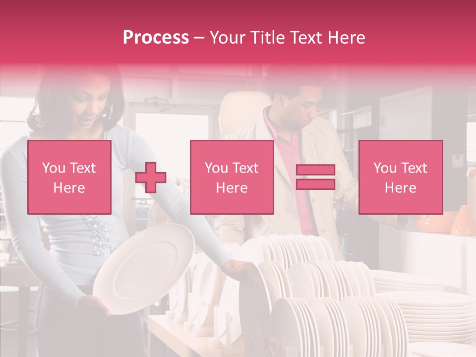 Color Dishes Couple PowerPoint Template