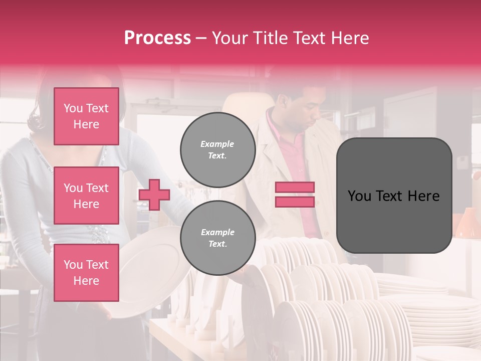 Color Dishes Couple PowerPoint Template