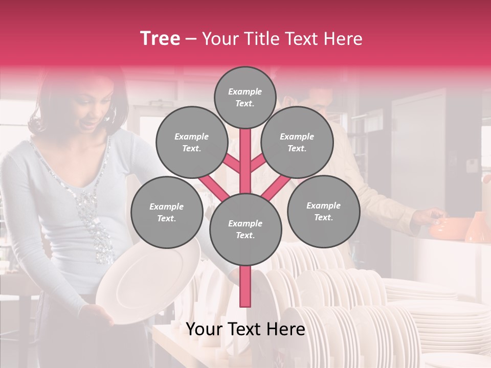 Color Dishes Couple PowerPoint Template