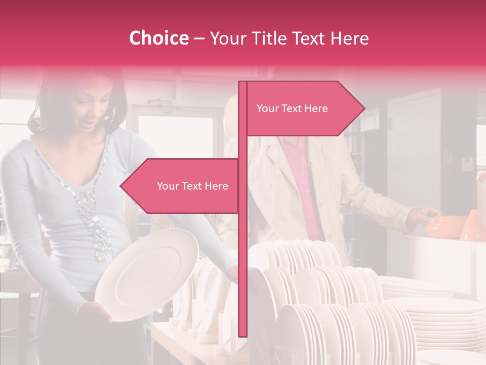 Color Dishes Couple PowerPoint Template